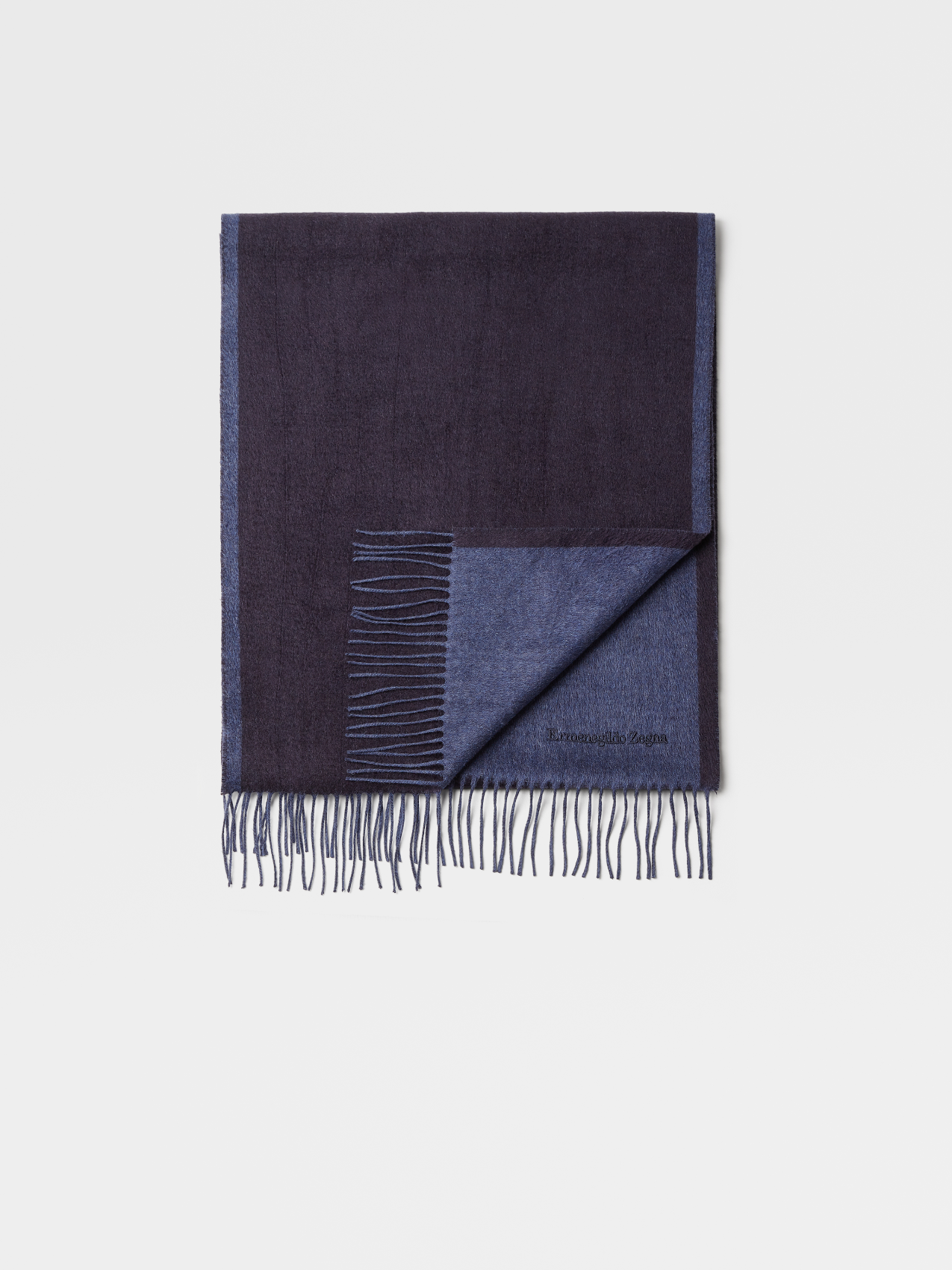 Blue Zegna Silk Scarf